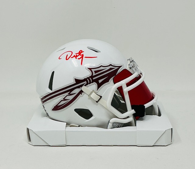 Dexter Jackson Autographed Florida State Seminoles College Mini Helmet W/Visor Beckett BAS - Image 3