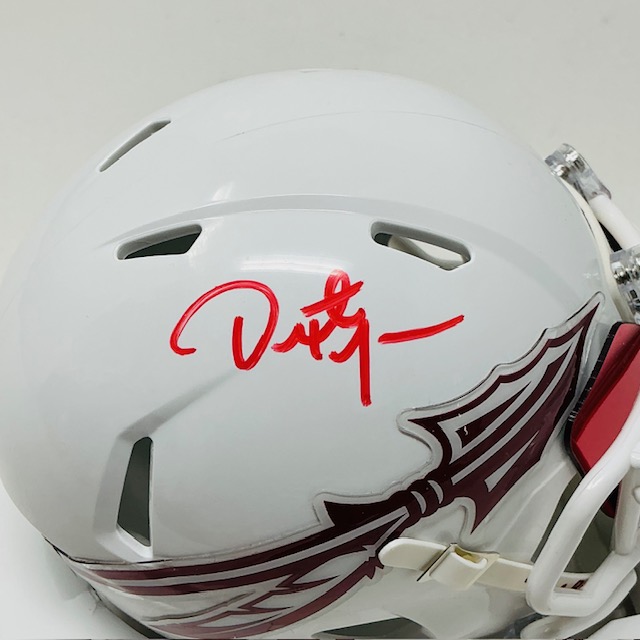 Dexter Jackson Autographed Florida State Seminoles College Mini Helmet W/Visor Beckett BAS - Image 4