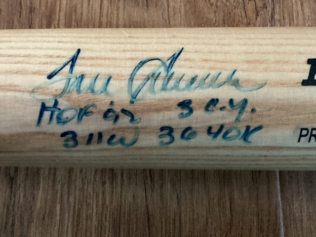 Tom Seaver Autographed New York Mets STAT BAT Rawlings Big Stick Bat Reggie Jackson COA - Image 4