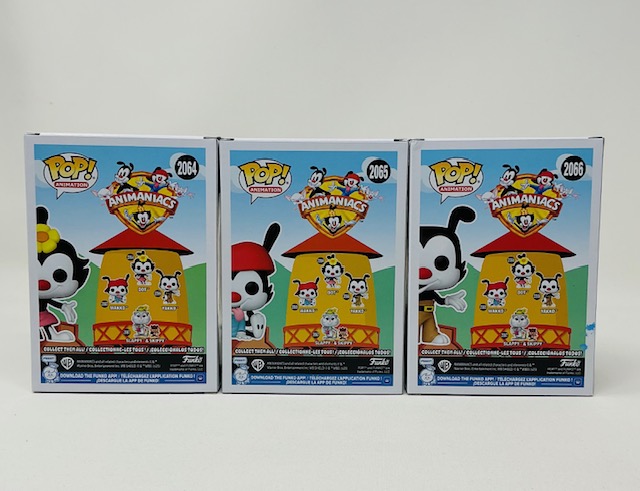 Animaniacs Autographed X3 Yakko Wakko Dot Animation Funko Pop Set OC Marketing - Image 7