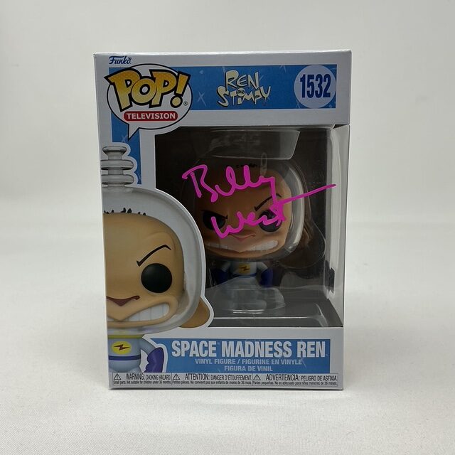Billy West Autographed Space Madness Ren - Ren and Stimpy Funko Pop #1532 OC Marketing