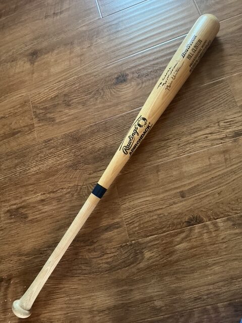 Bill Clinton & Warren Christopher Autographed 42nd President & USA Secretary of State Baseball Bat BAS LOA