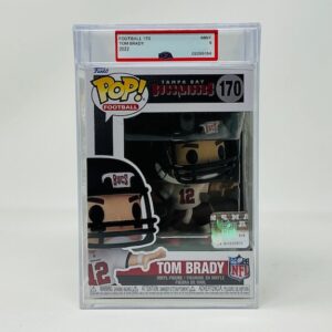 PSA Mint 9 Encapsulated Tom Brady Tampa Bay Buccaneers Funko Pop Football #170