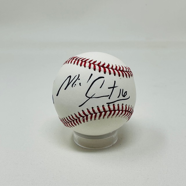 Michel Goule Autographed NHL Chicago Blackhawks Team Canada ROML Baseball JSA COA