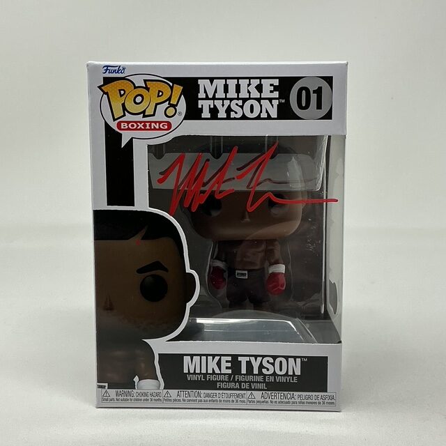 Mike Tyson Autographed Heavyweight Champion Boxer Funk Pop #01 Beckett BAS