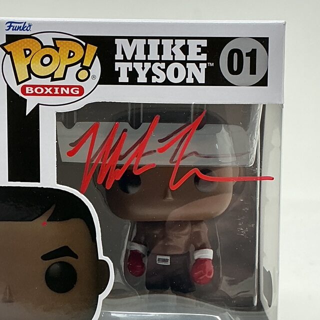 Mike Tyson Autographed Heavyweight Champion Boxer Funk Pop #01 Beckett BAS - Image 3