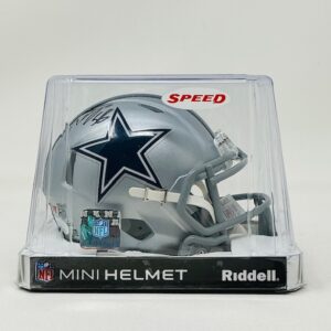 Mazi Smith Autographed Dallas Cowboys Mini Speed Helmet JSA Witness COA