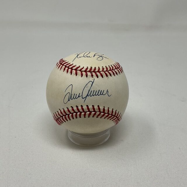Tom Seaver & Nolan Ryan Autographed HOF Pitchers New York Mets ONL Baseball JSA COA
