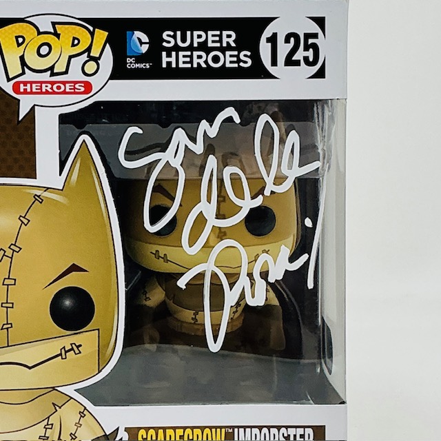 Sam de la Rosa Autographed Scarecrow Imposter DC Comics Super Heroes Batman Funko Pop SWAU - Image 3
