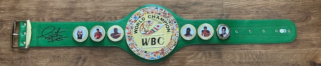 Deontay Wilder Autographed Boxer WBC World Boxing Council Champion Belt Beckett BAS - Image 2