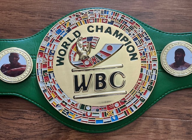 Deontay Wilder Autographed Boxer WBC World Boxing Council Champion Belt Beckett BAS