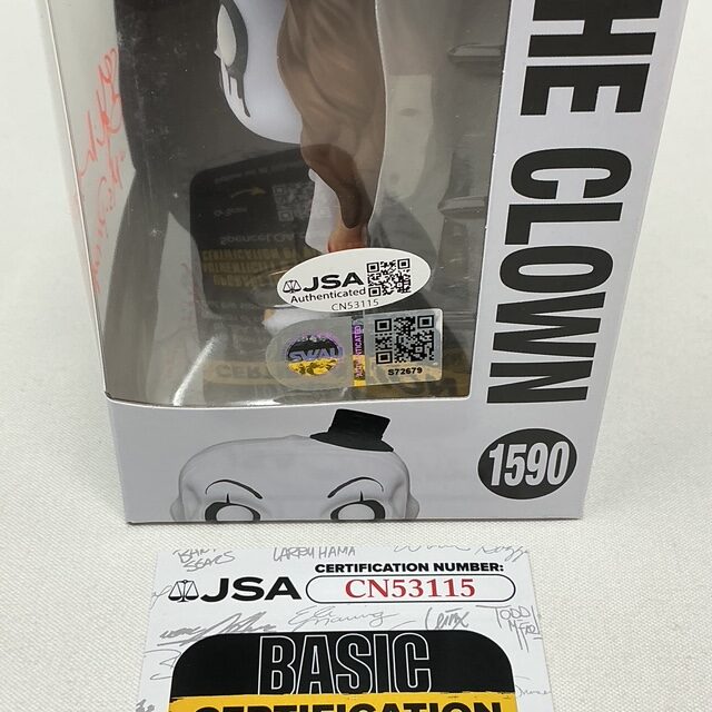 Samantha Scaffidi & Felissa Rose Autographed Art the Clown Terrifier Funko Pop #1590 JSA COA - Image 6