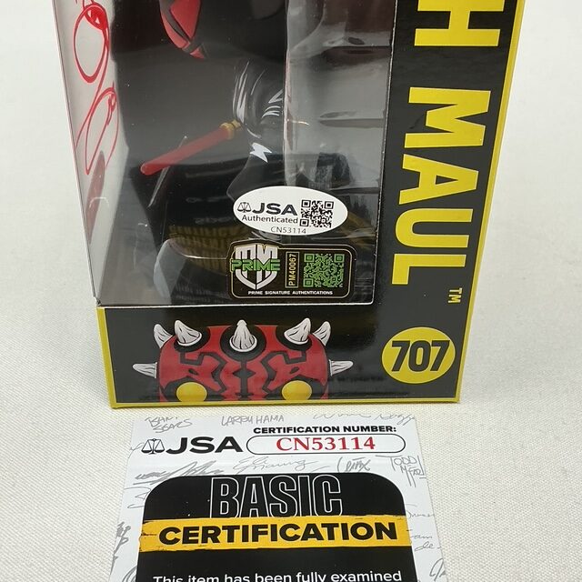 Ray Park Autographed The Phantom Menace Darth Maul Star Wars Funko Pop #707 JSA COA - Image 7