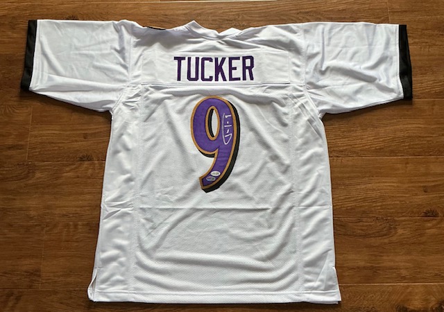 Justin Tucker Autographed Baltimore Ravens QB Pro Style Jersey JSA