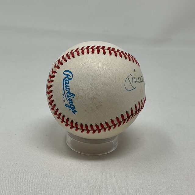 Mickey Mantle Autographed New York Yankees OAL Baseball JSA LOA - Image 3