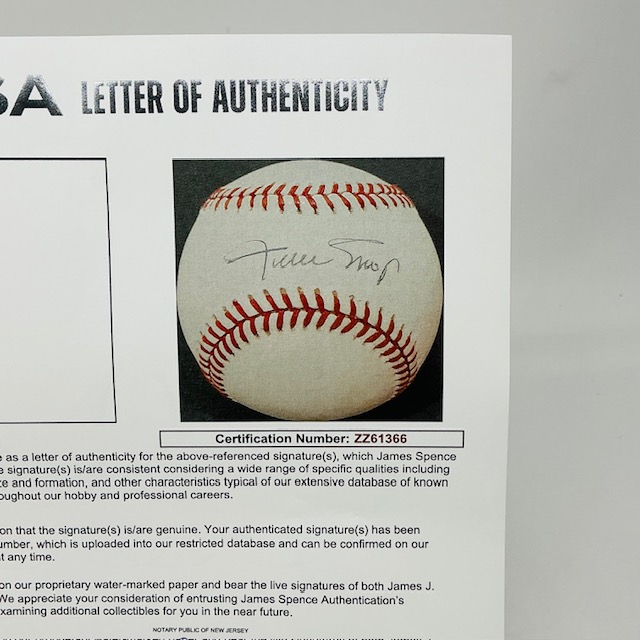 Willie Mays Autographed San Francisco Giants ONL Baseball JSA LOA - Image 9
