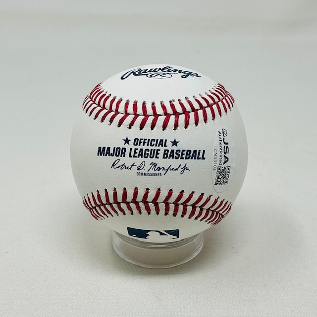 Mario Andretti Autographed Formula One IndyCar Race Car Driver ROML Baseball JSA COA - Image 3