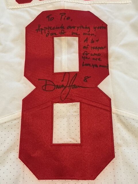 Daniel Jones Autographed 2019 Game Worn NFL NY Giants Rookie Season Jersey Gifted to Center - Image 3