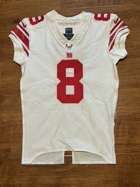 Daniel Jones Autographed 2019 Game Worn NFL NY Giants Rookie Season Jersey Gifted to Center - Image 5