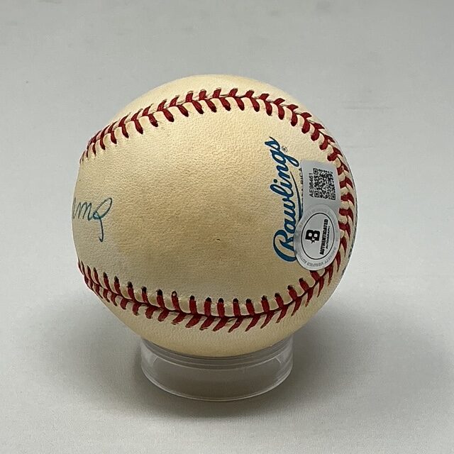 Ted Williams Autographed Boston Red Sox OAL Baseball Beckett BAS - Image 4