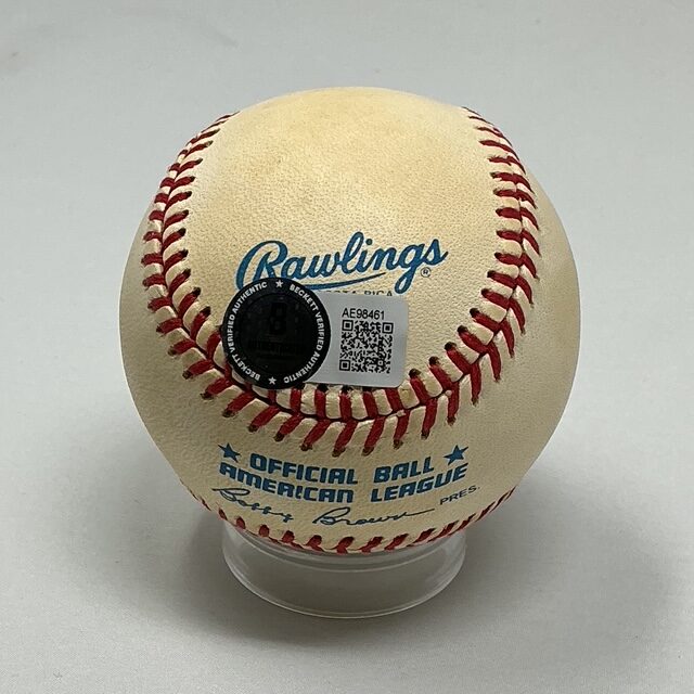 Ted Williams Autographed Boston Red Sox OAL Baseball Beckett BAS - Image 8