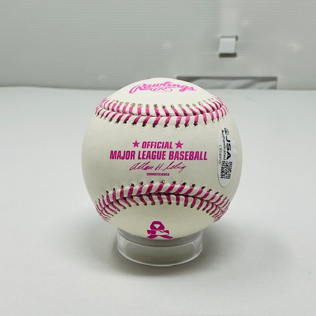 Billie Jean King Autographed World Champion Tennis Breast Cancer Baseball JSA COA - Image 3