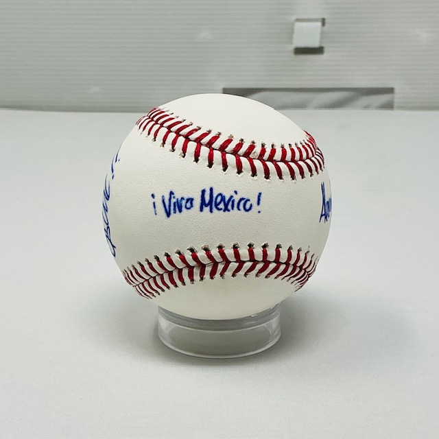Alexa Grasso & Brandon Moreno Autographed UFC Champions ROML Baseball JSA COA - Image 2