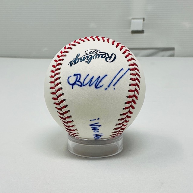 Alexa Grasso & Brandon Moreno Autographed UFC Champions ROML Baseball JSA COA - Image 3