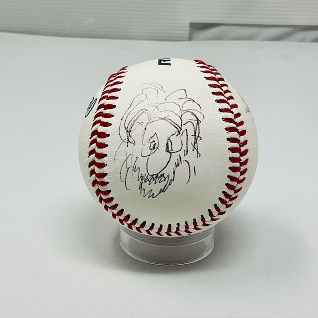 Tommy Chong Autographed Cheech & Chong ART That '70s Show R100-P Baseball JSA COA - Image 2