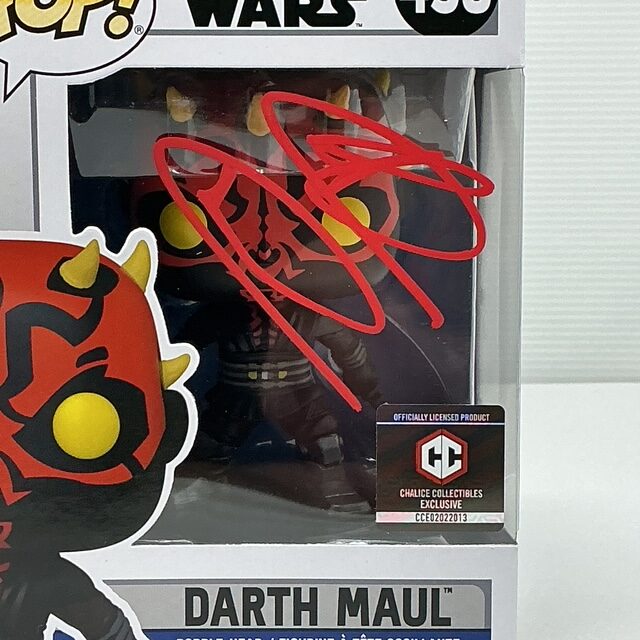 Ray Park Autographed Darth Maul Star Wars Funko Pop #450 Chalice Exclusive JSA COA - Image 2