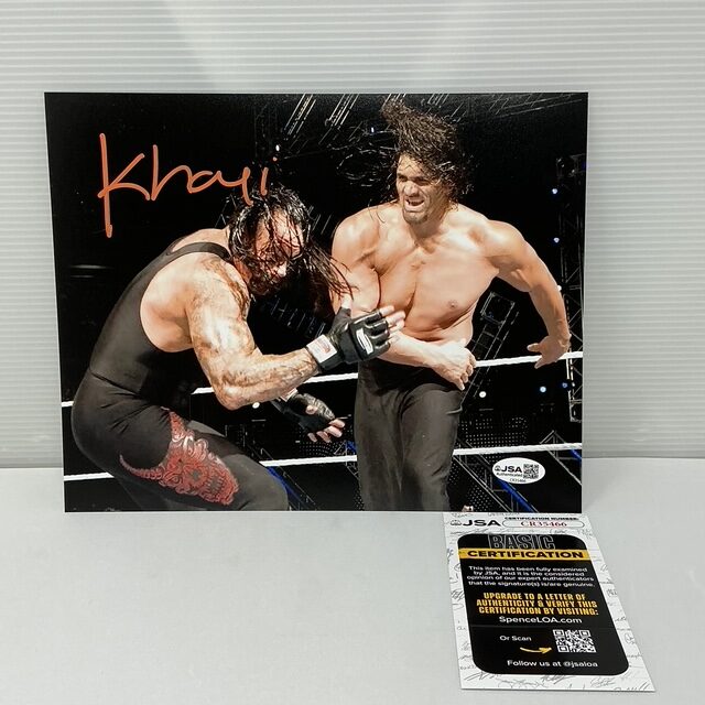 The Great Khali Autographed WWE Wrestling 8X10 Photograph JSA COA