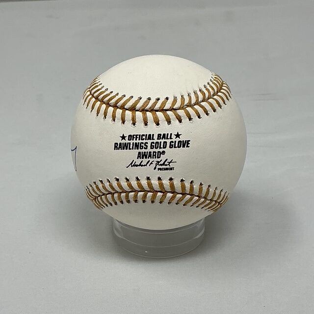 Mark McGwire Autographed Oakland Athletics Gold Glove Award ROML Baseball PSA COA - Image 2