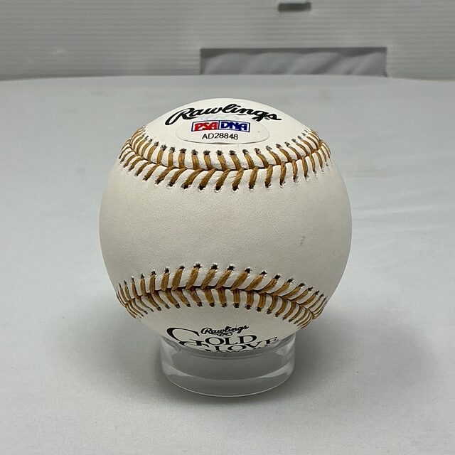 Mark McGwire Autographed Oakland Athletics Gold Glove Award ROML Baseball PSA COA - Image 3