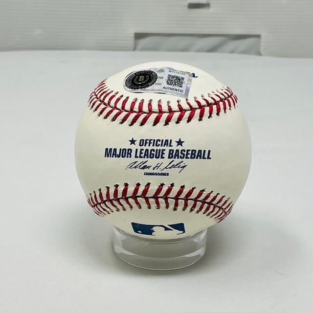 Mike Modano Autographed NHL Dallas Stars ROML Baseball Beckett BAS - Image 4